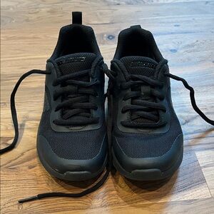 Skechers Kid’s Black Mesh Sneakers
